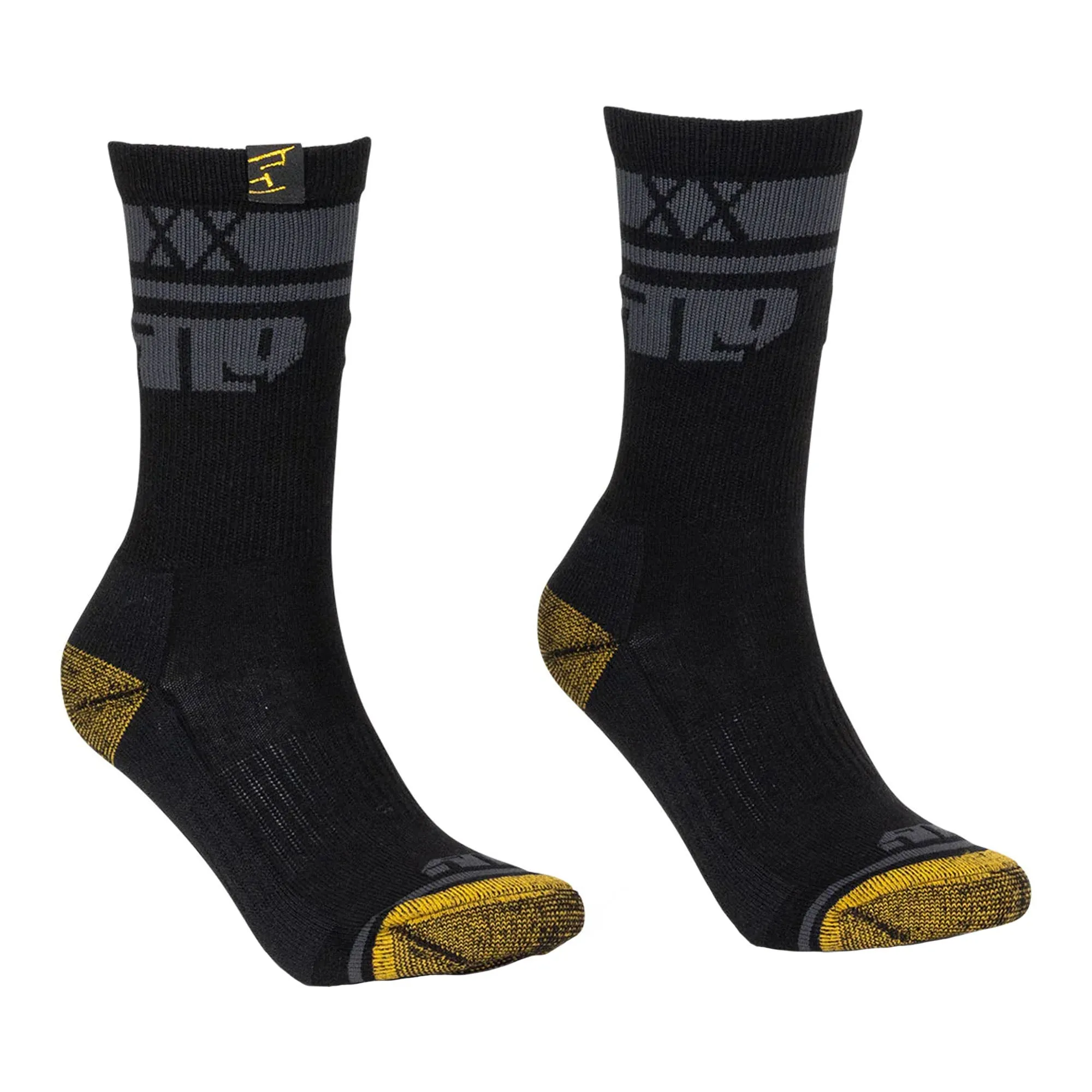 509 Route 5 Snowmobile Socks Black Gold