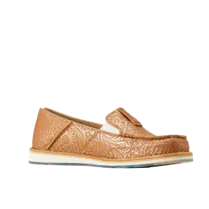 Ariat Ladies Cruiser Floral Embossed Bronze Slip On Shoe 10046920