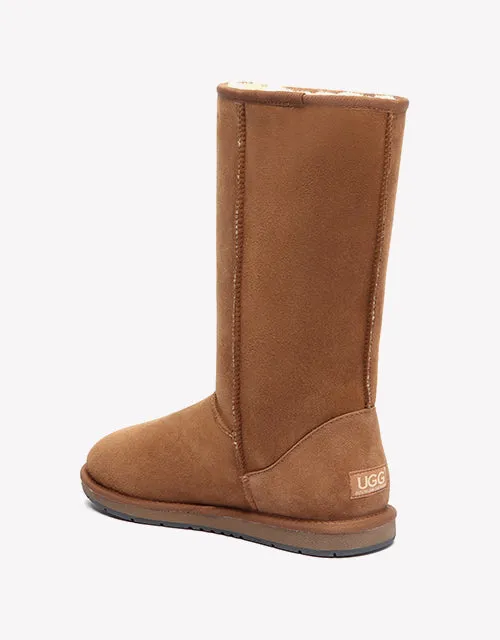 Australian Shepherd Unisex Ugg Tall Classic Boots Premium Double Face Sheepskin