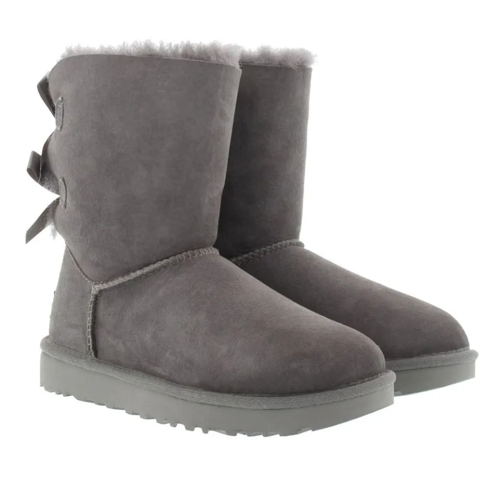 Bailey Bow II Water Resistant Suede Sheepskin Women's Winter Boots