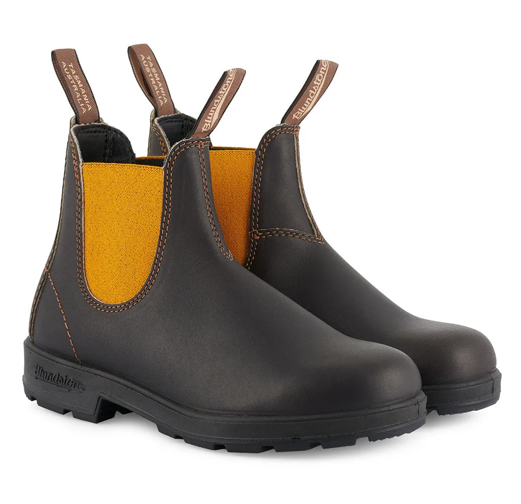 Blundstone 1919 Dark Brown/Mustard Leather Boots