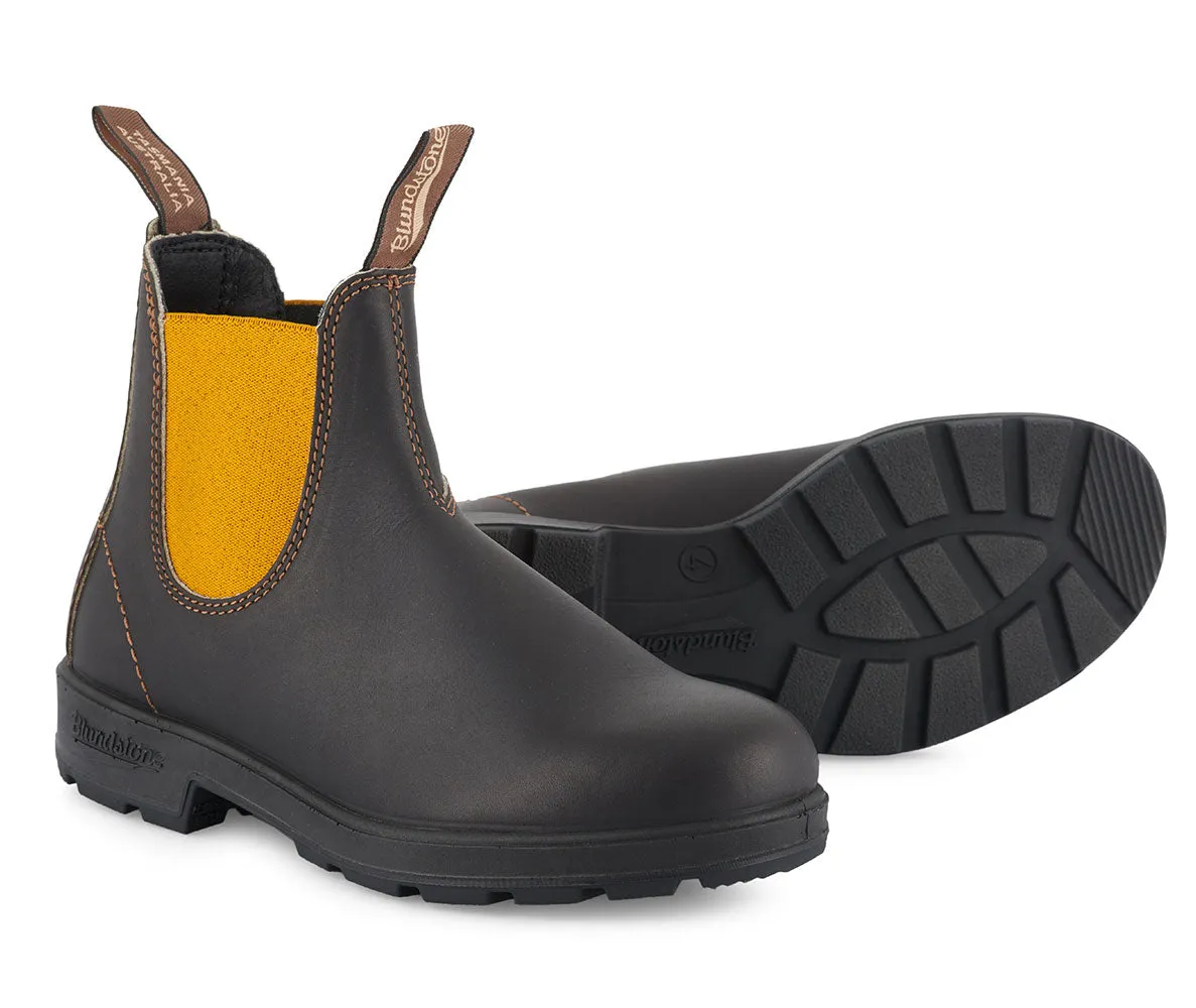 Blundstone 1919 Dark Brown/Mustard Leather Boots