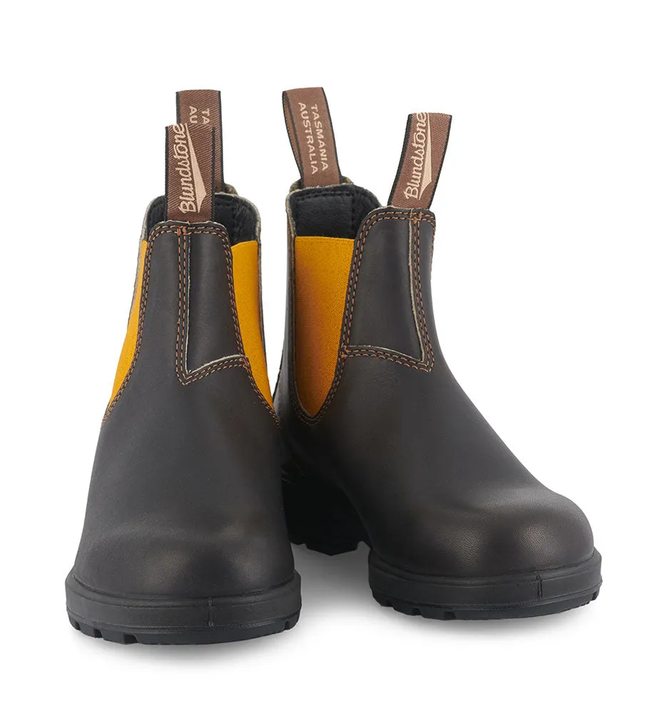 Blundstone 1919 Dark Brown/Mustard Leather Boots