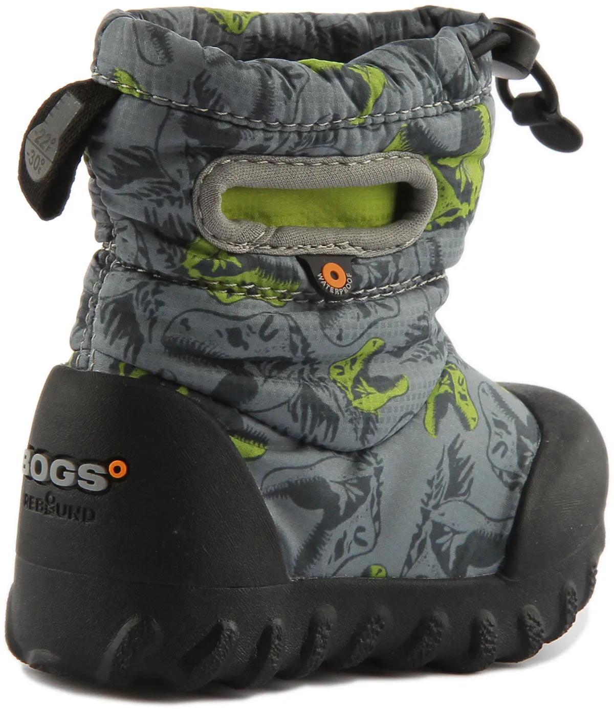 Bogs Bmoc Snow Dino In Grey Black For Infants