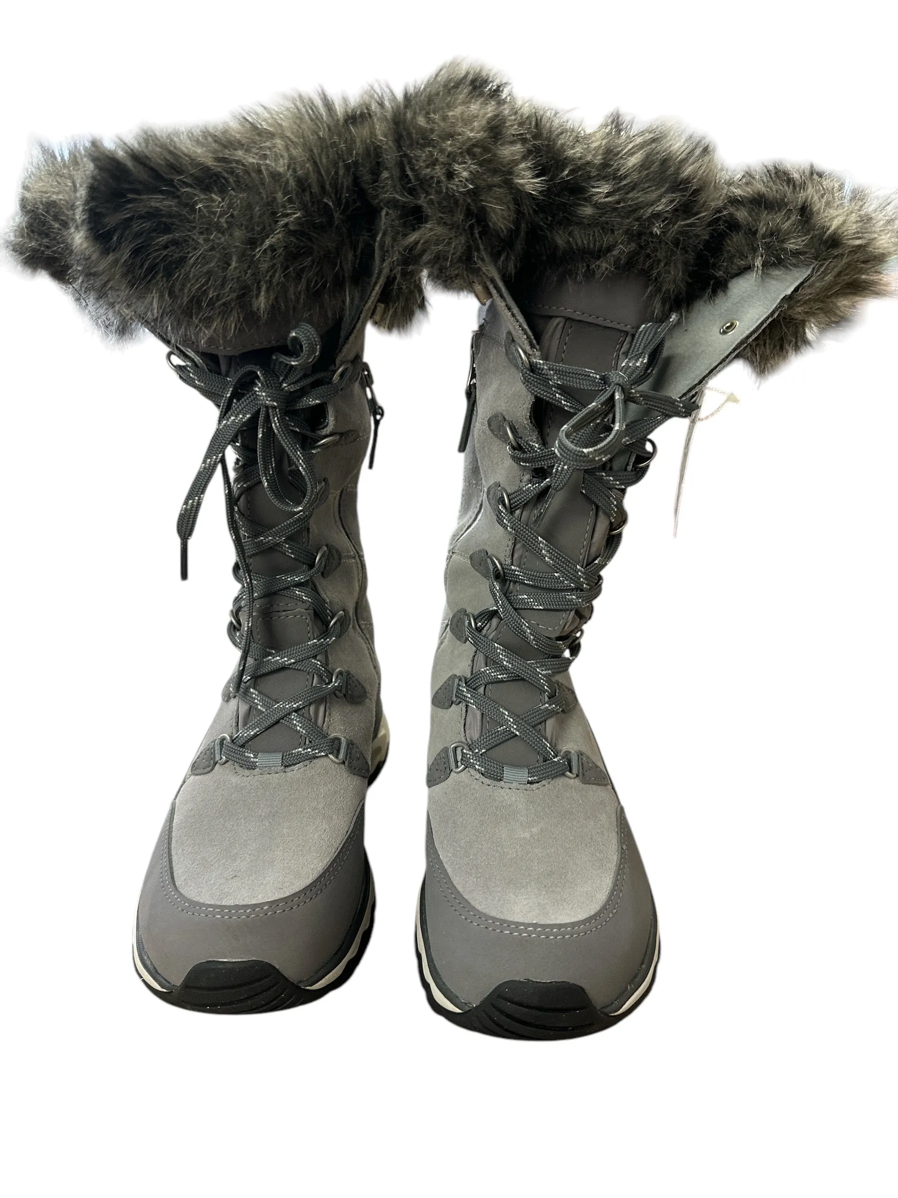 Boots Snow By Clothes Mentor In Grey, Size: 6