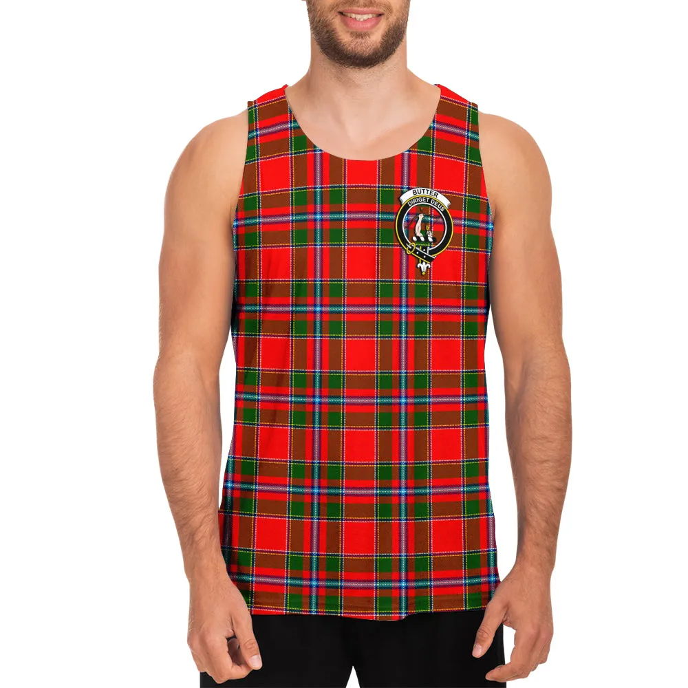 Butter Tartan Mens Tank Top with Family Crest