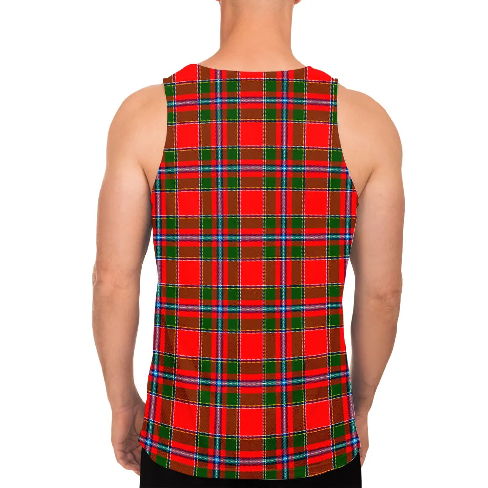 Butter Tartan Mens Tank Top with Family Crest