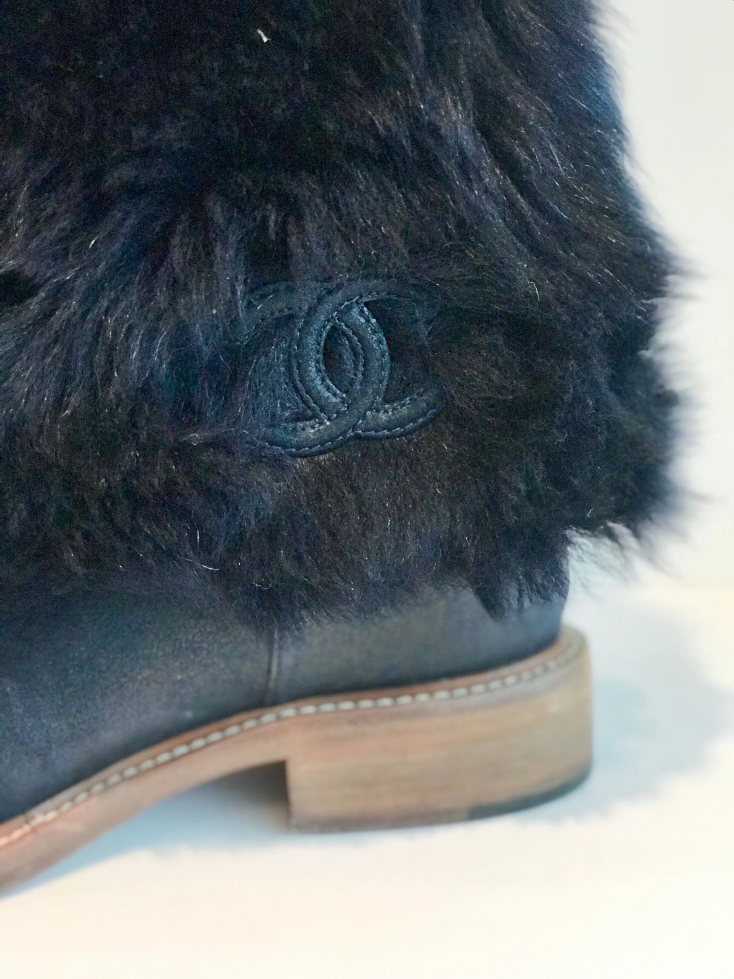 Chanel Fur Boots