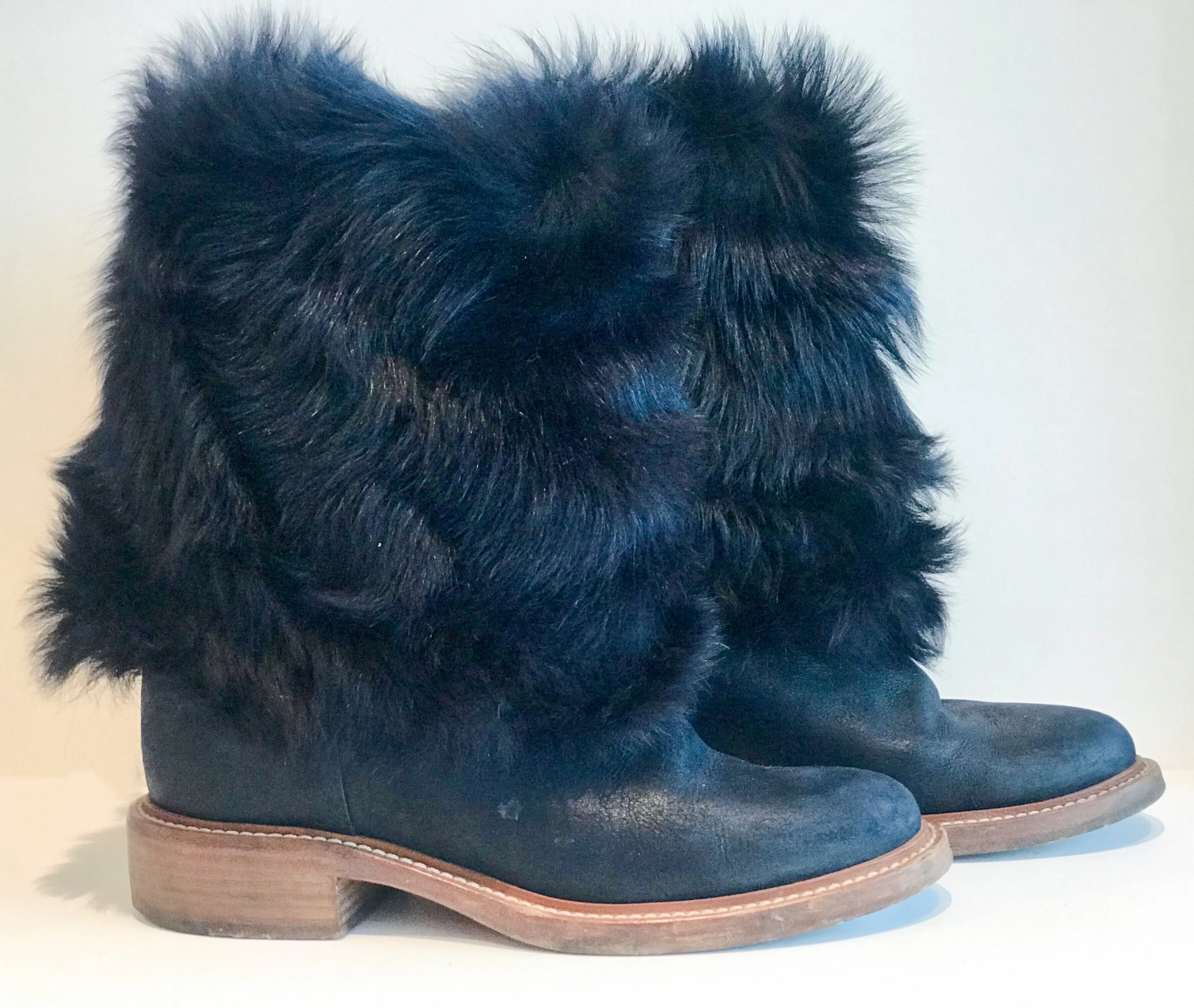 Chanel Fur Boots