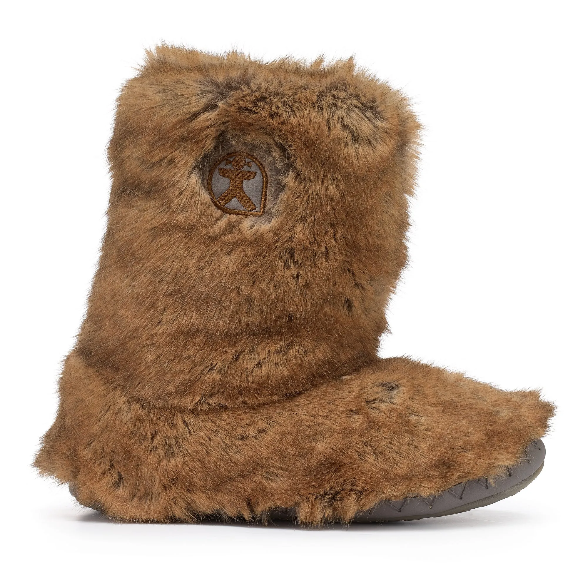 Cole - Short Luxury Faux Fur Boot - Weasel