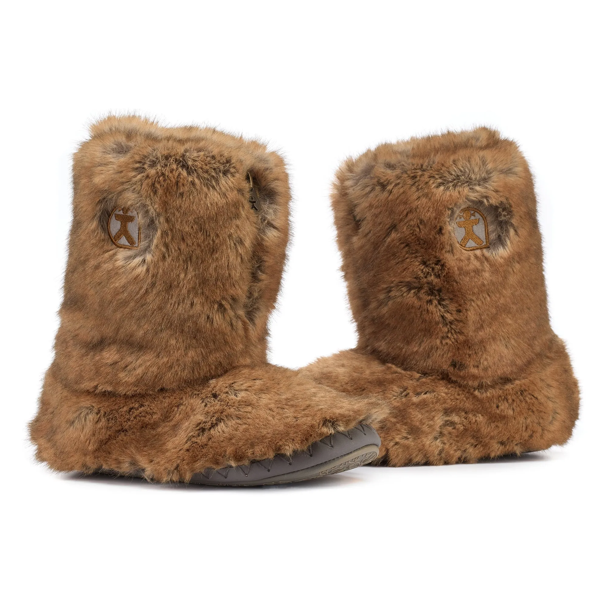 Cole - Short Luxury Faux Fur Boot - Weasel