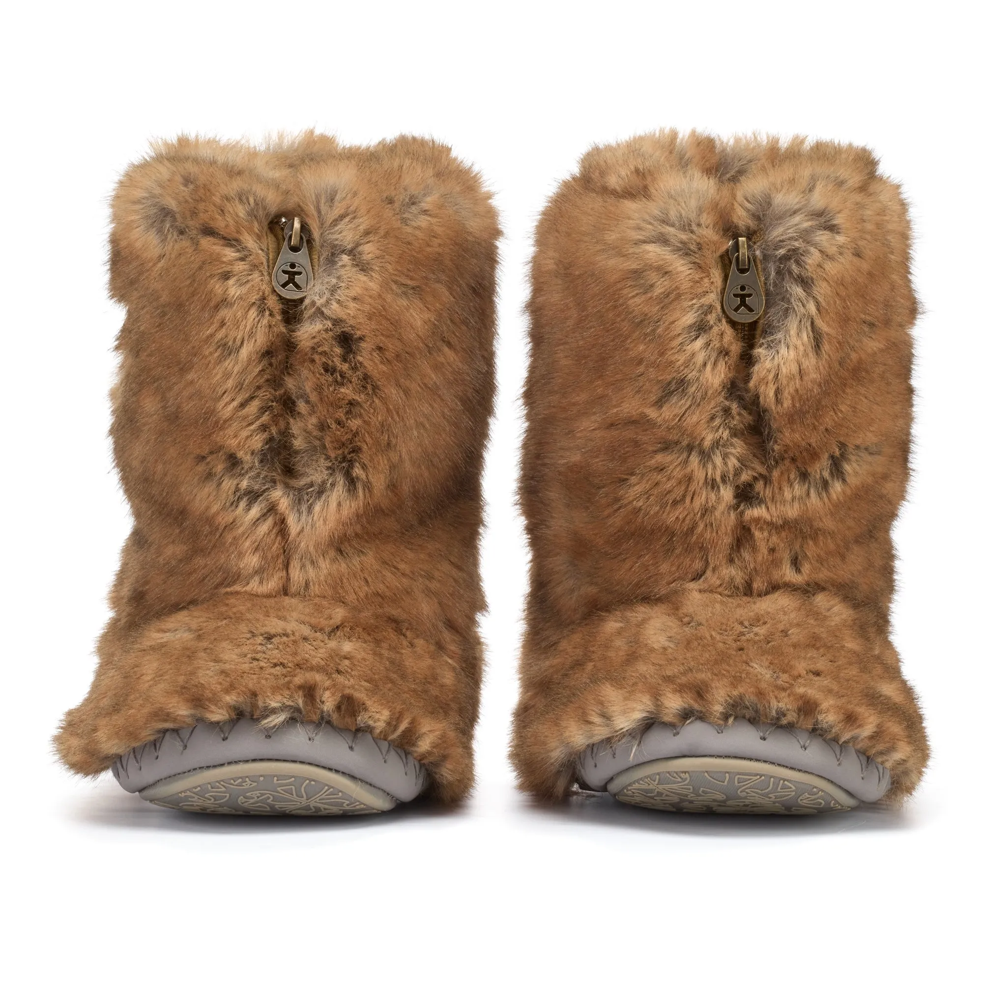 Cole - Short Luxury Faux Fur Boot - Weasel