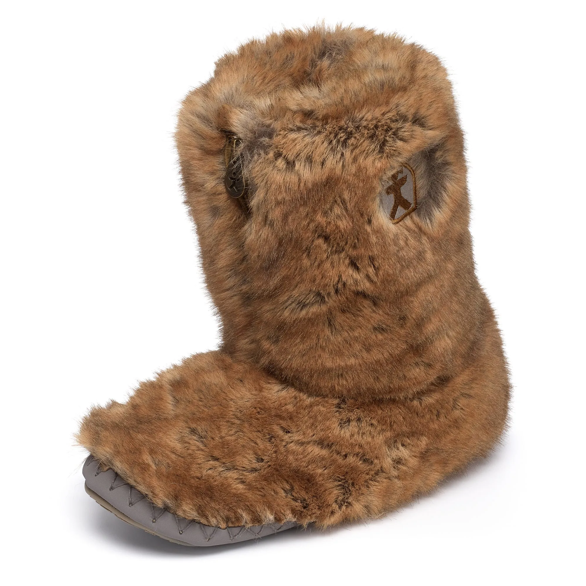 Cole - Short Luxury Faux Fur Boot - Weasel