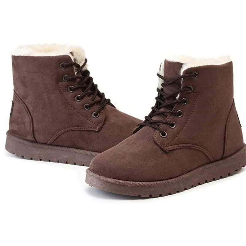 Cozy Winter Lace Up Boots