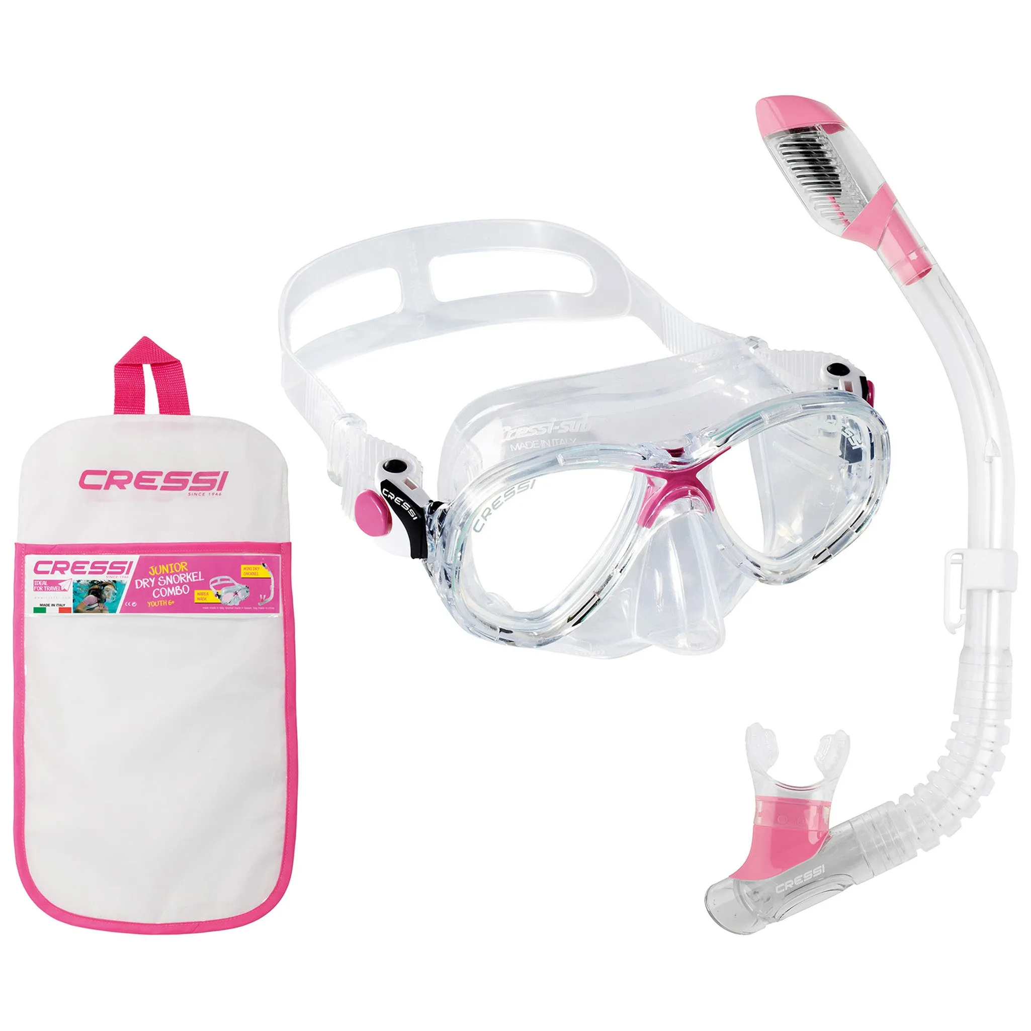 Cressi Marea Jr Mini Dry Snorkel Combo