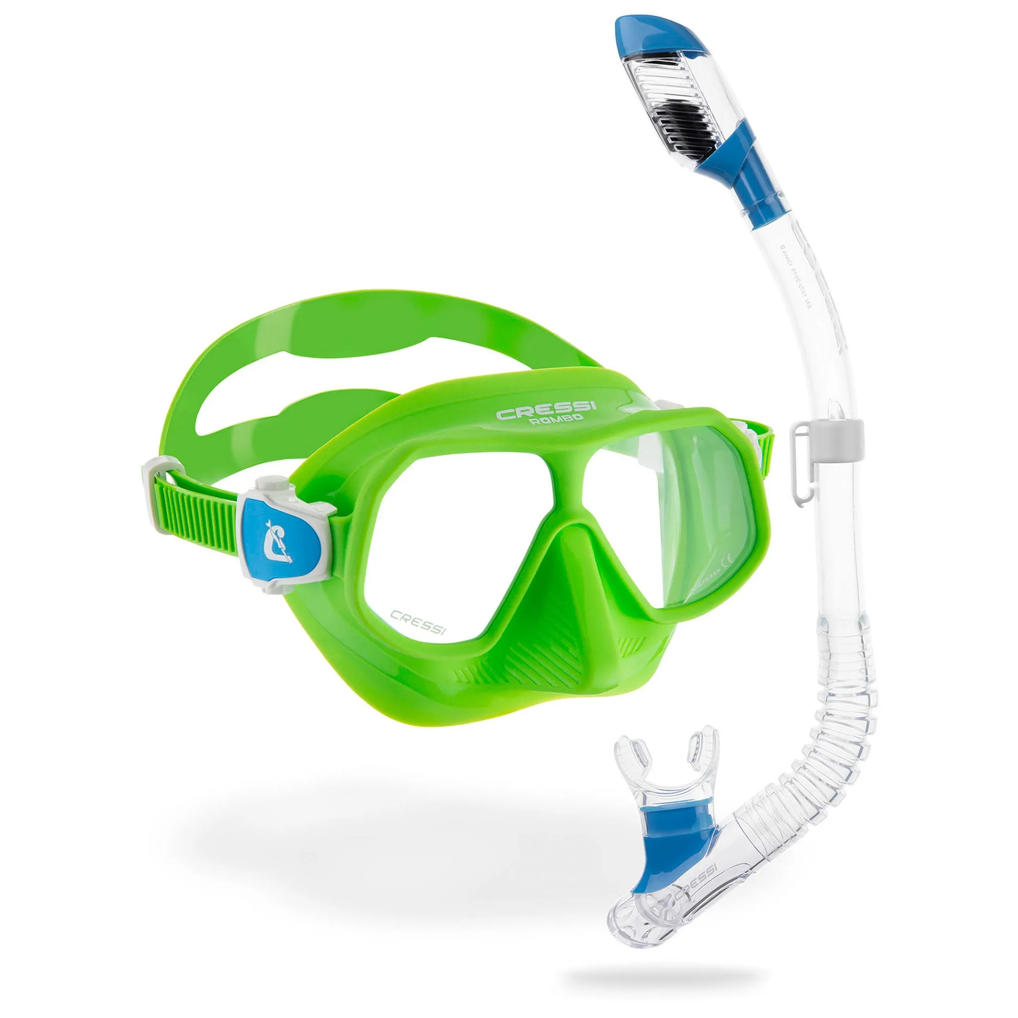 Cressi Rombo and Mini Dry Combo Snorkel Set