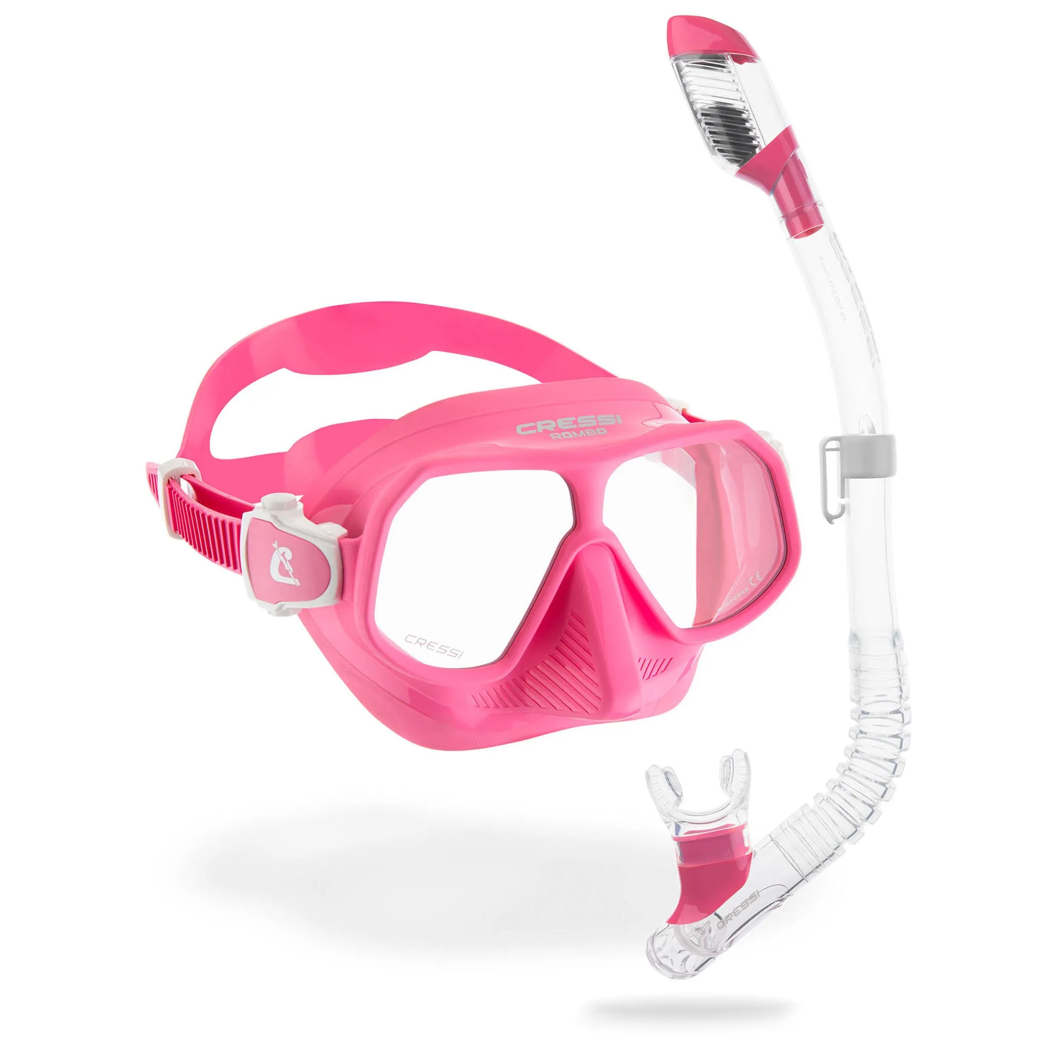 Cressi Rombo and Mini Dry Combo Snorkel Set