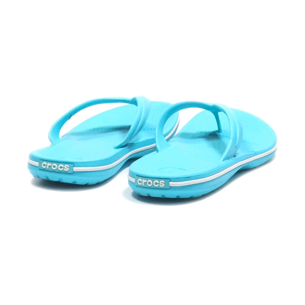 Crocs Flat Sandals Eva Blue Colour For Women