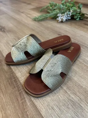 Dia Cutout Slide Sandal (MIA)