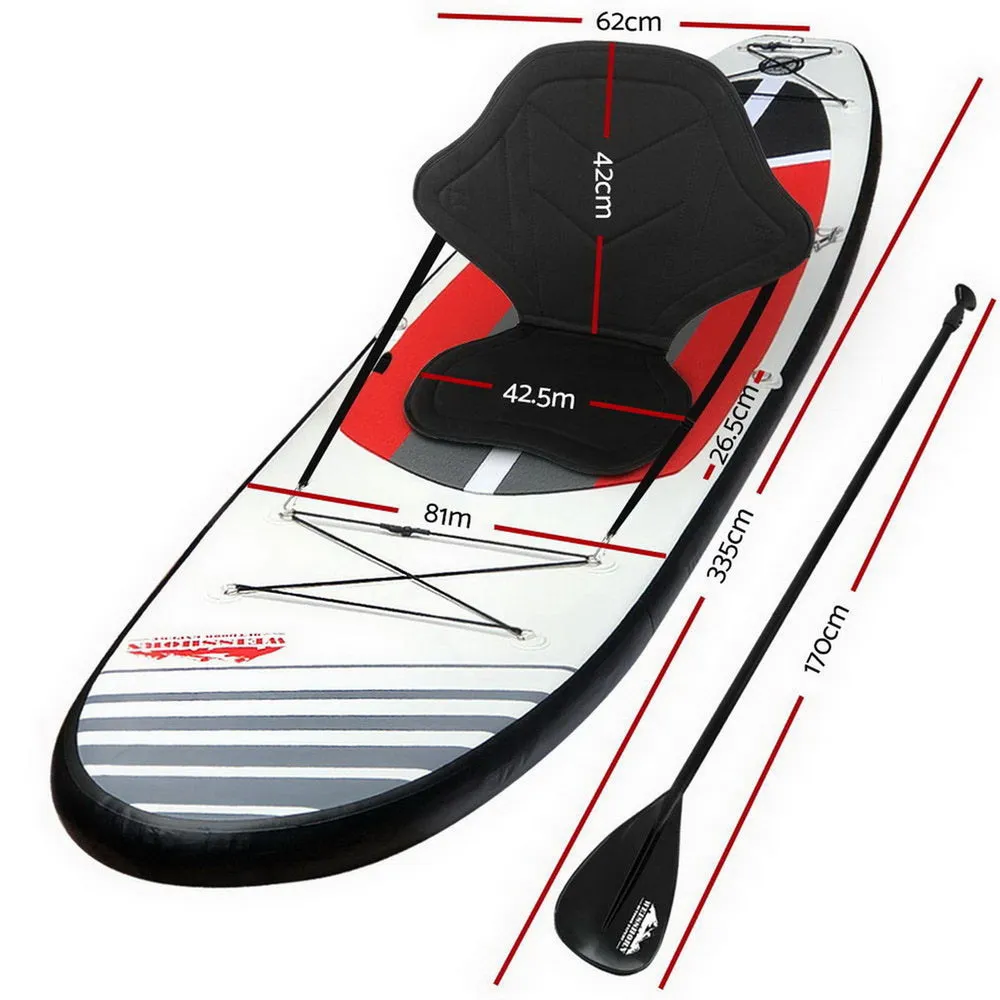 Durable Inflatable Paddle Board 11ft SUP, Kayak Seat | Weisshorn