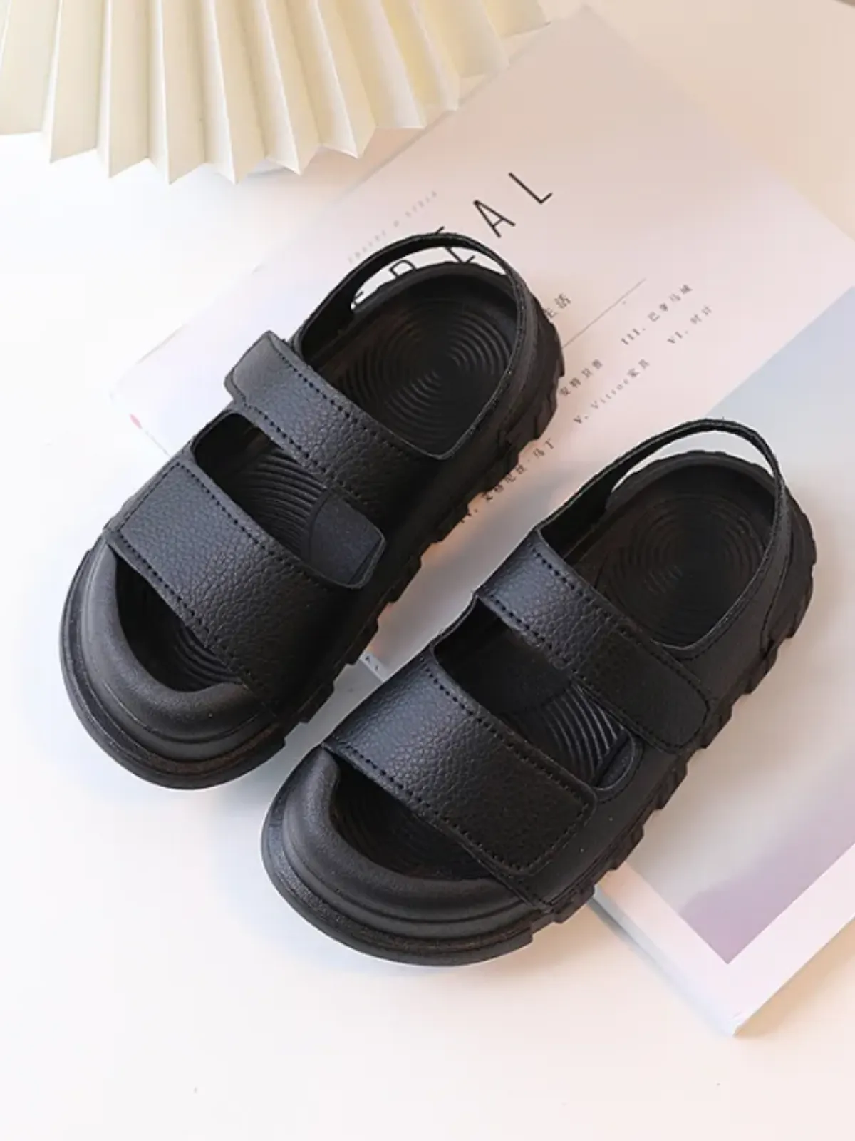 Girls Modern Minimalist Strap Sandals By Liv and Mia