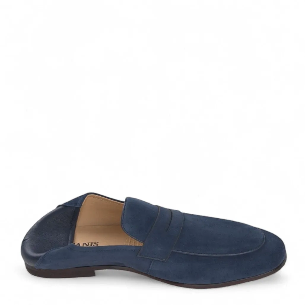 Jonas Navy Suede Loafers