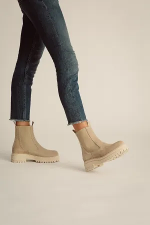 JUTELAUNE Chelsea Boots Sand