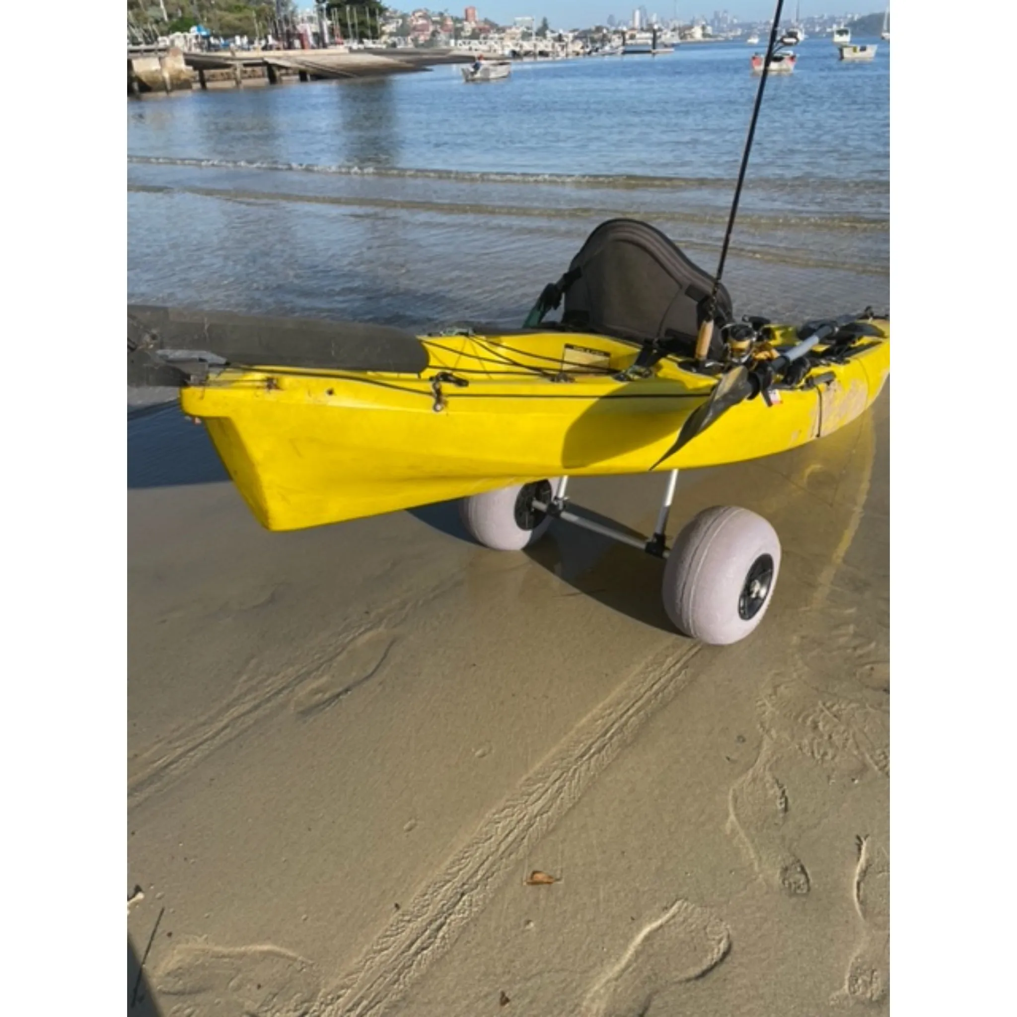 Kayak Trolley for Sit On Top Kayak Beach Balloon Wheels All Terrain