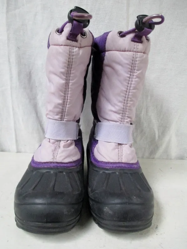 Kids Toddler Girls SOREL Insulated Rain Snow Duck Boots Shoes Winter PURPLE 13