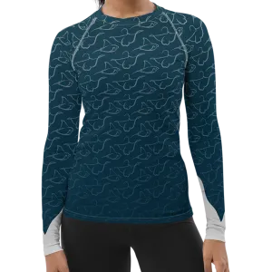 Magnificent Mantas Women's Rash Guard (Warehouse)