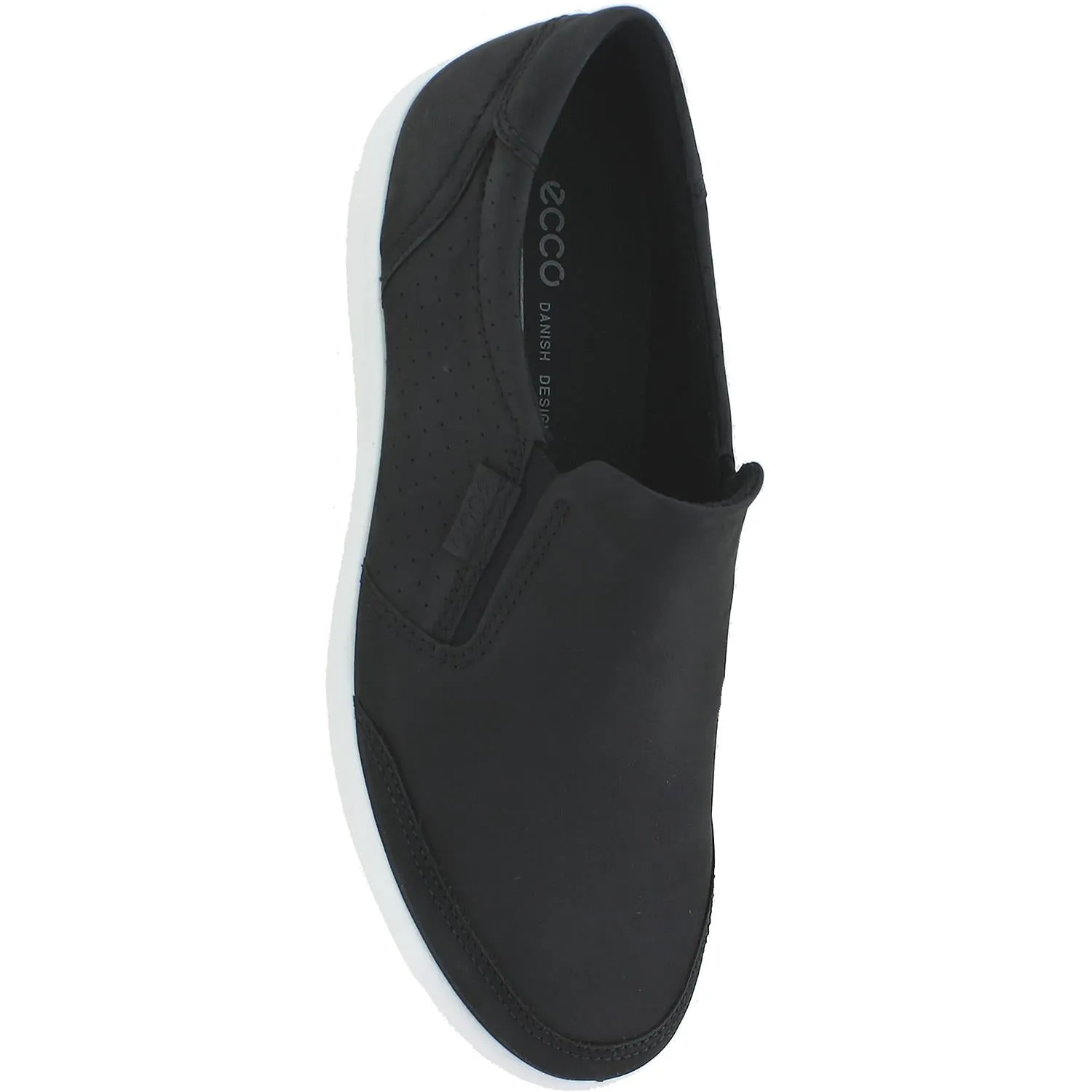 Men's Ecco Soft 7 Slip-On Black Nubuck