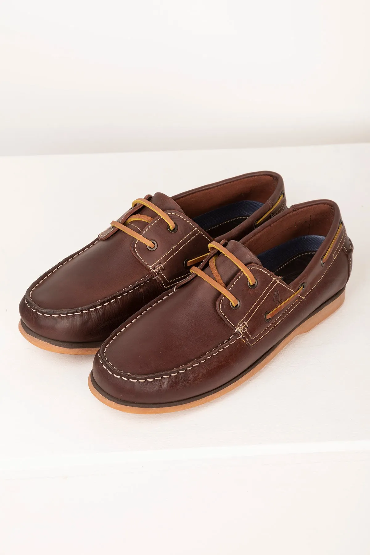 Mens Leather Deck Shoes - Sandsend II