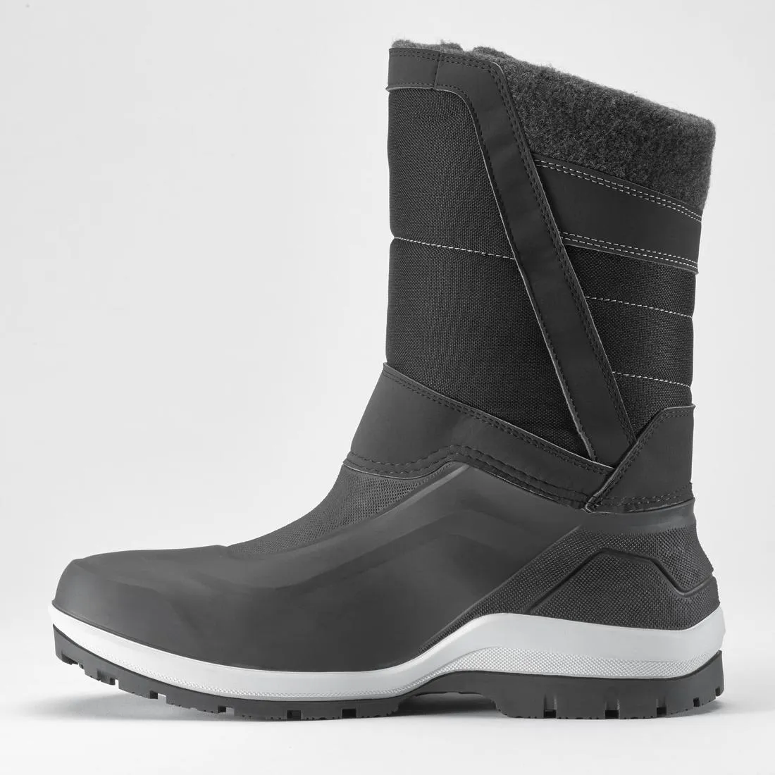 Men's Warm Waterproof  Snow Hiking Boots - SH500 X-WARM -  Zip.