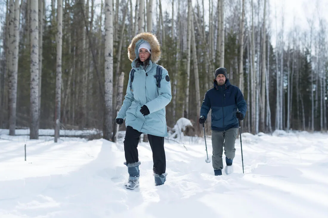 Men's Warm Waterproof  Snow Hiking Boots - SH500 X-WARM -  Zip.