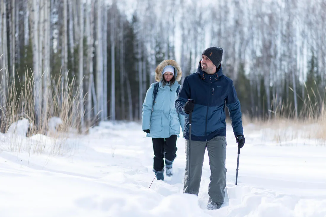 Men's Warm Waterproof  Snow Hiking Boots - SH500 X-WARM -  Zip.