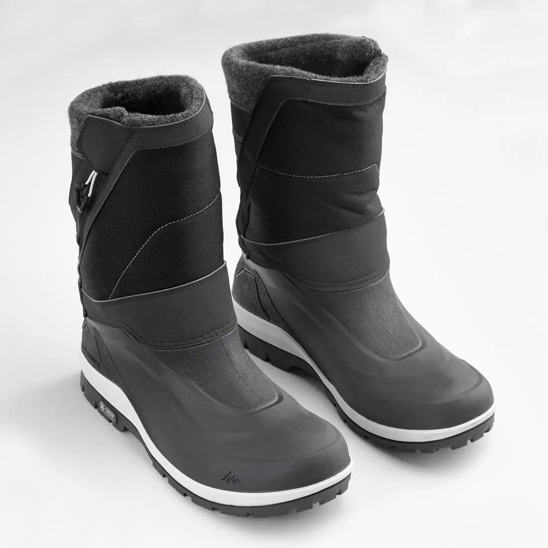 Men's Warm Waterproof  Snow Hiking Boots - SH500 X-WARM -  Zip.