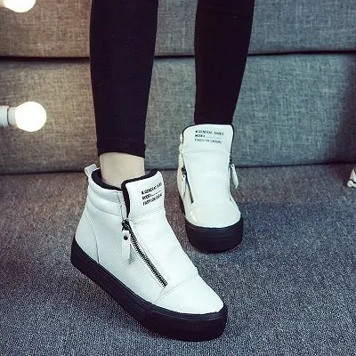 M.GENERAL Women White Snow Boots