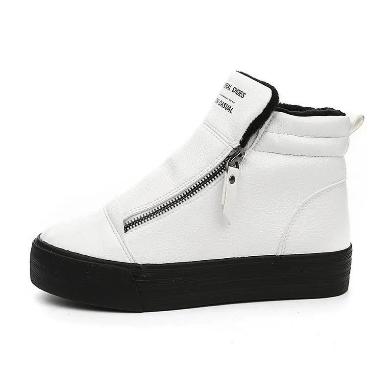 M.GENERAL Women White Snow Boots