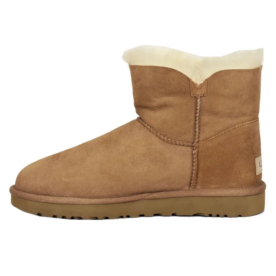 Mini Bailey Button II Suede Sheepskin Women's Winter Boots