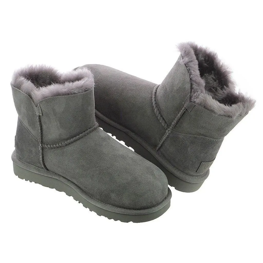 Mini Bailey Button II Suede Sheepskin Women's Winter Boots