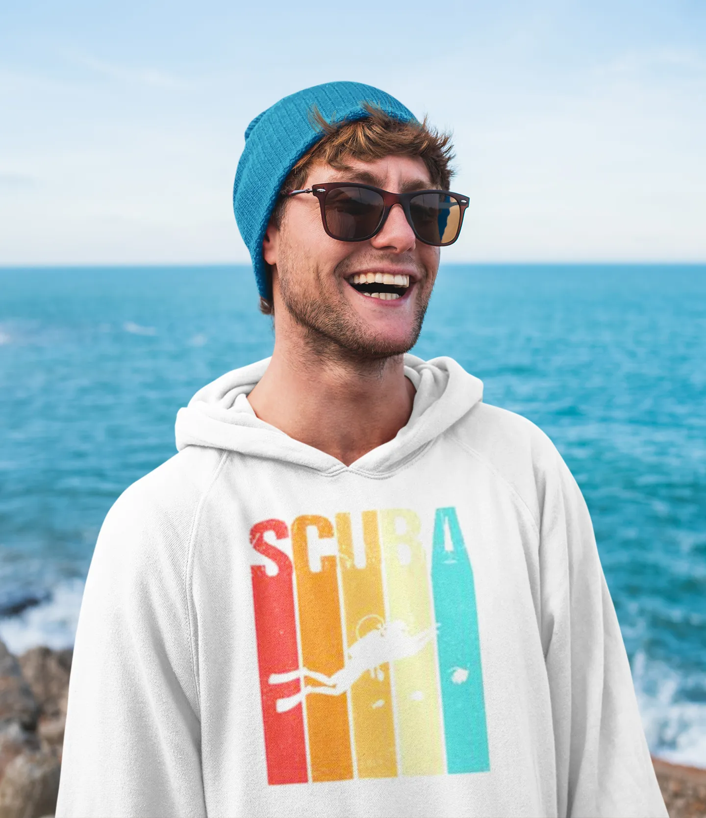 Scuba diving Hoodie for Men | Vintage Scuba Diving