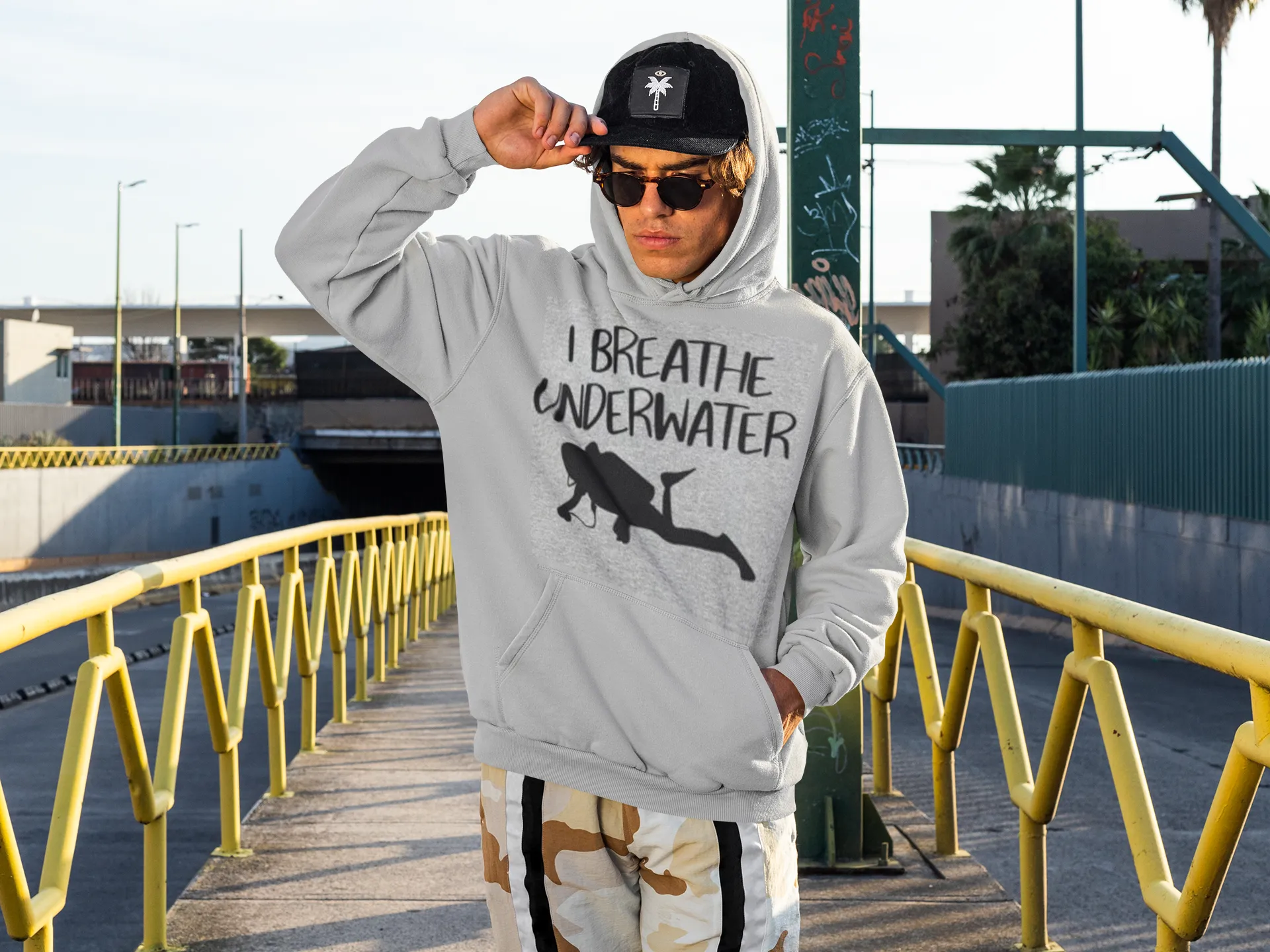 Scuba diving Hoodie Unisex | I Breathe Underwater