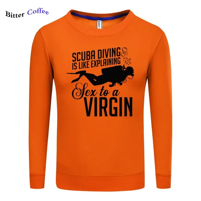 Scuba diving Sweatshirt for Men | Scuba Diving Virgin