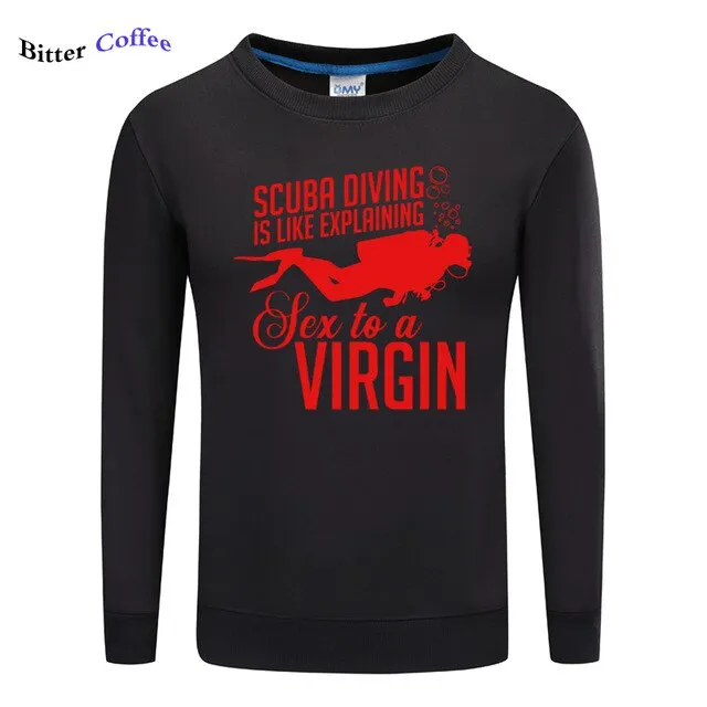 Scuba diving Sweatshirt for Men | Scuba Diving Virgin