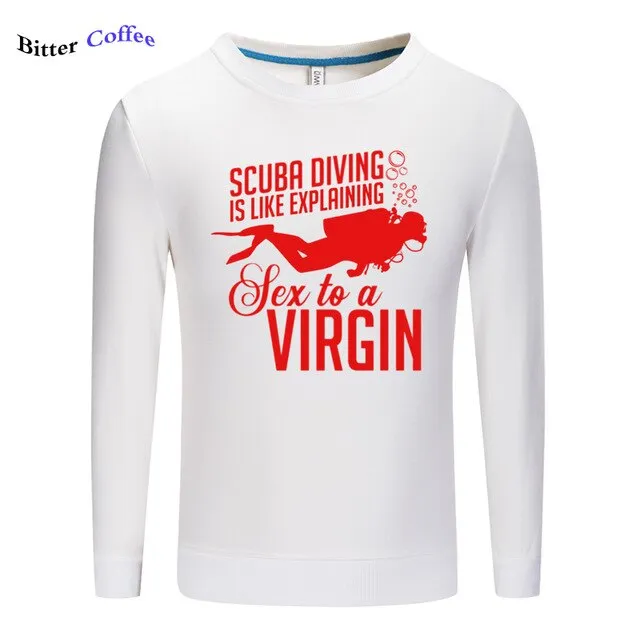 Scuba diving Sweatshirt for Men | Scuba Diving Virgin