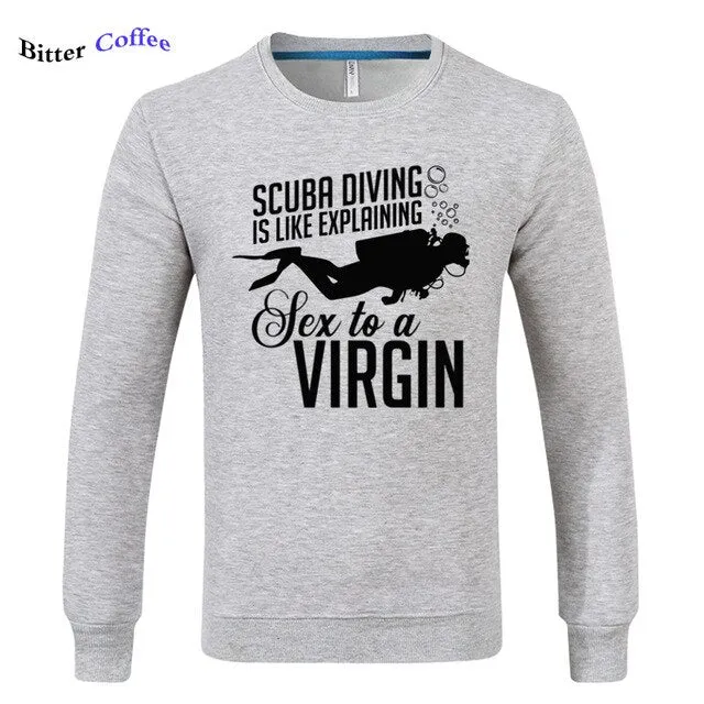 Scuba diving Sweatshirt for Men | Scuba Diving Virgin