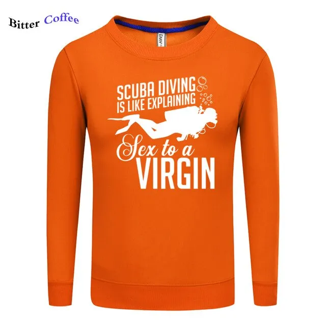 Scuba diving Sweatshirt for Men | Scuba Diving Virgin