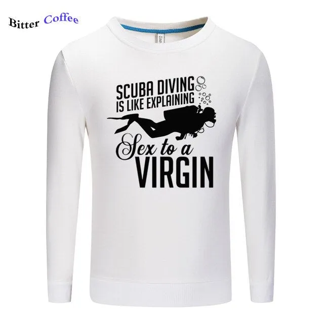 Scuba diving Sweatshirt for Men | Scuba Diving Virgin