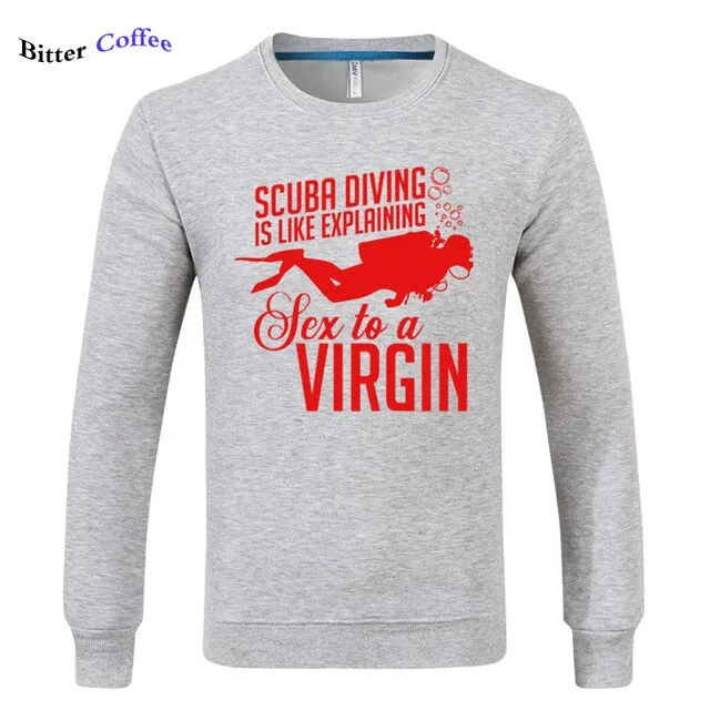 Scuba diving Sweatshirt for Men | Scuba Diving Virgin