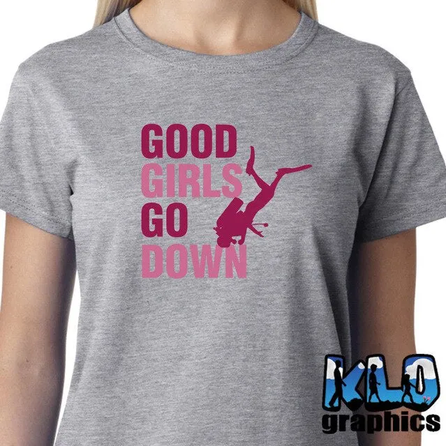 Scuba diving T-Shirt for Women | Good Girls Go Down